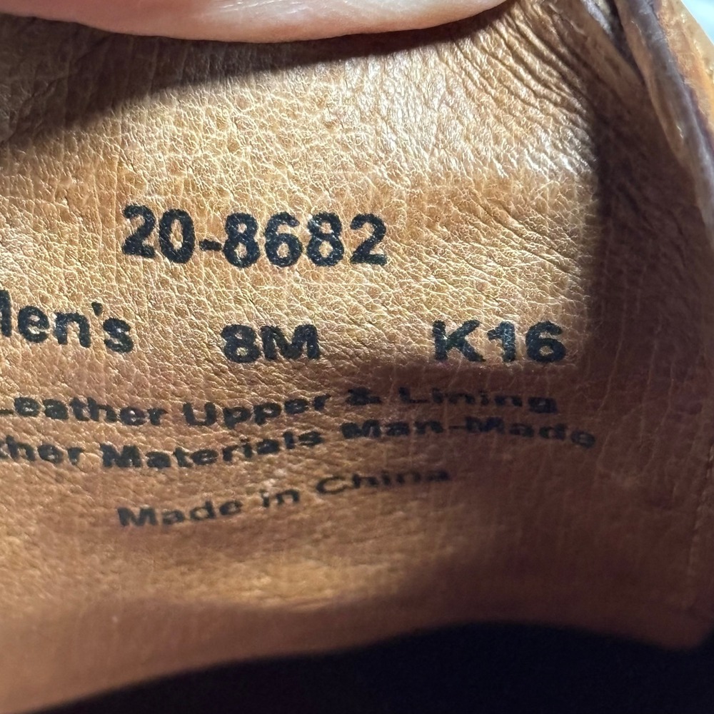 Johnston & Murphy‎ Mens Wingtip Oxford Dress Shoes Leather Brown Size 8M - Picture 7 of 11